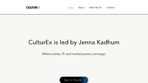 CulturEx website homepage